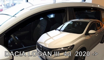 Дефлекторы окон ветровики Renault Logan 3 5D SD 20- вставные 4шт Heko Рено Логан АМ0054342