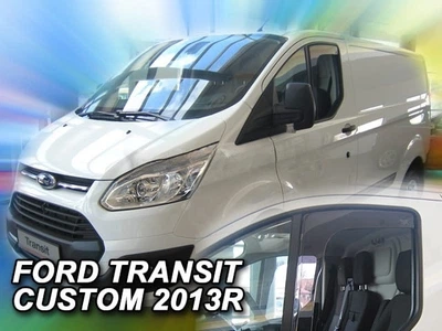 Дефлектори вікон вітровики Ford TRANSIT CUSTOM 2D 12- вставні 2шт Heko Форд Транзіт Кастом АМ0007278