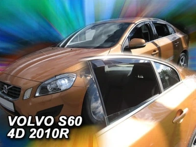 Дефлекторы окон ветровики Volvo S60 4D 10- вставные 4шт Heko Вольво С60 АМ0008087