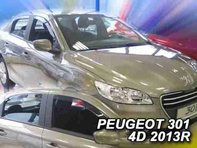 Дефлекторы окон ветровики Peugeot 301 4D 13- вставные 4шт Heko Пежо 301 АМ0007743