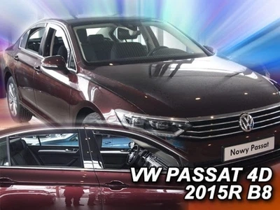Дефлектори вікон вітровики Volkswagen Passat B8 4D SD 15-23 вставні 4шт Heko Фольксваген Пасат Б8 АМ0008036