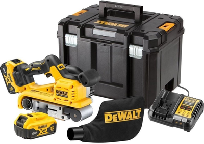 Стрічкова шліфувальна машина DeWalt DCW220P2-QW 18V XR Brushless Belt Sander 2 x 5 Ah (5035048793862)