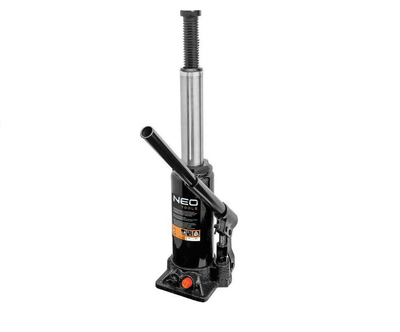 Домкрат гідравлічний пляшковий Neo Tools 10-451 3 т висота підйому 195-370 мм