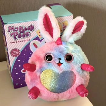 Мягкая интерактивная игрушка повторюшка Кролик музыкальный