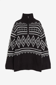 Жіночий джемпер H&M 205845-2 XS(160/80) чорний (2058450002)
