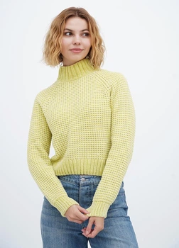 Жіночий светр H&M 710526-4 XS(160/80) жовтий (2000004901202)