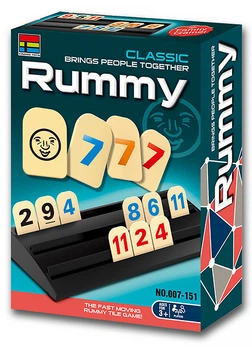 Настольная игра Руммикуб Мини / Rummikub Small version / Rummi + правила на украинском