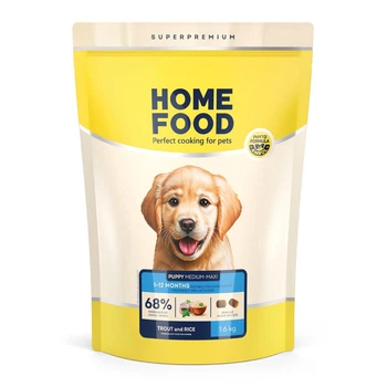 Гіпоалергенний корм для цуценят середніх та великих порід Home Food з фореллю та рисом 1,6кг (4820235021337)