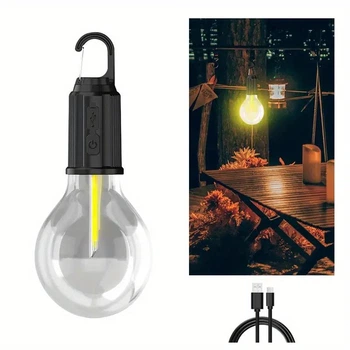 Лампа аккумуляторная 3,7Вт LED для кемпінгу "Релакс" 100Лм (аккумулятор 400мАг) СИЛА