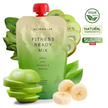 Фруктово-овощное Nutrino Lab Fitness Ready Mix Яблоко, киви, шпинат и банан, 200 г