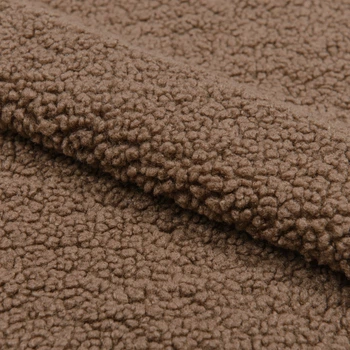 Ткань мех искусственный Тедди светло-коричневый (480г/м.кв150см пог.м) 184065