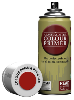 Акрилова фарба і грунтовка The Army Painter: Colour Primer - Pure Red для фарбування макетів (5713799300613)