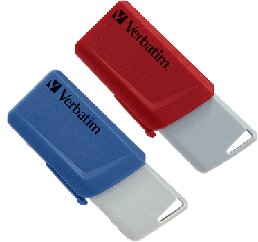 Pendrive USB Verbatim Store 'n' Click 2x32GB USB 3.2 Gen1 Czerwony/Niebieski (23942493082)