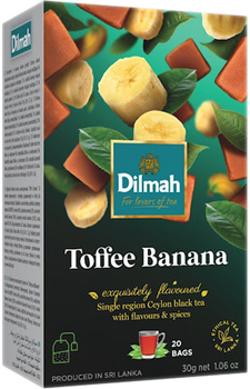 Чай чорний пакетований Dilmah Іриска та банан 1.5 г х 20 шт