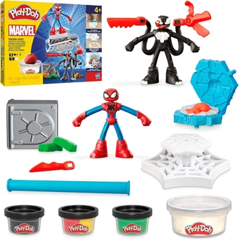 Набор для творчества Человек паук Play-Doh Marvel Spider Man Launch Slice Battle