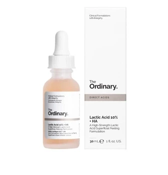 Пілінг з 10% молочною і гіалуроновою кислотою The Ordinary Lactic Acid 10% + HA 30 мл