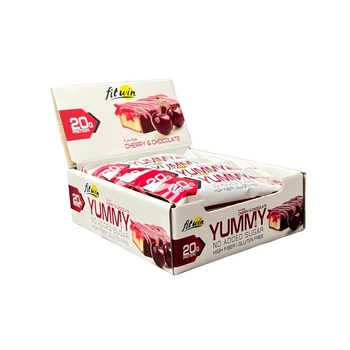 Батончик FitWin YUMMY Bar 36% no added sugar, 12*55 грамм - Шоколад-вишня