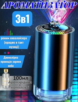Ароматизатор и увлажнитель воздуха для машины с эффектом звездного неба автоматический освежитель с подсветкой