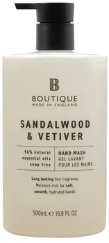Мило рідке для рук Sandalwood & Vetiver Boutique, 500 мл
