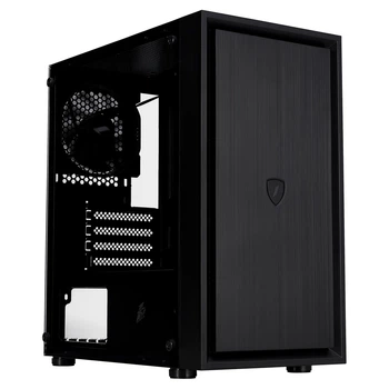 Корпус 1stPlayer B5-M-BK-3F Black без БП