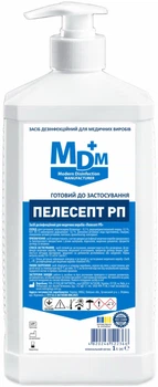 Безспиртовий дезінфекційний засіб Пелесепт РП MDM 1 л з насадкою для медичних виробів
