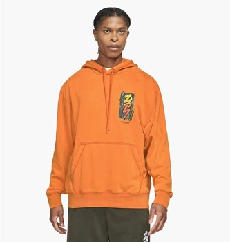 Кофта мужская Jordan Zion Df Perf Flc Hoodie L Помаранчевий DH0598-893