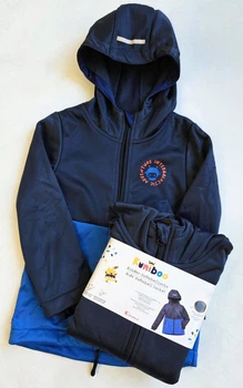 Дитяча куртка софтшел на флісі Kuniboo 110-116 см Softshell водонепроникна для хлопчиків 032187