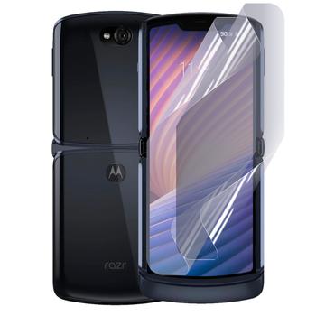 Плёнка гидрогелевая матовая для Motorola Razr 5G протиударная прозрачная