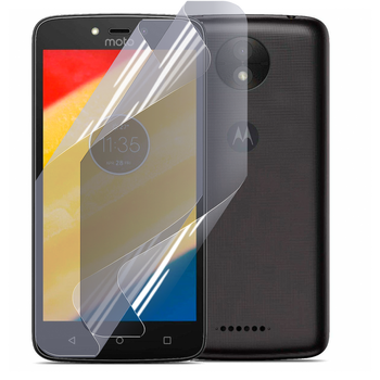 Антишпион приватная плёнка гидрогелевая для смартфона Motorola Moto C Plus противоударная прозрачная