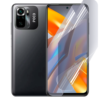 Антишпион приватная плёнка гидрогелевая для смартфона Xiaomi POCO M5s противоударная прозрачная