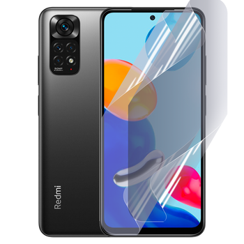 Плёнка гидрогелевая матовая для Xiaomi Redmi Note 11 4G протиударная прозрачная