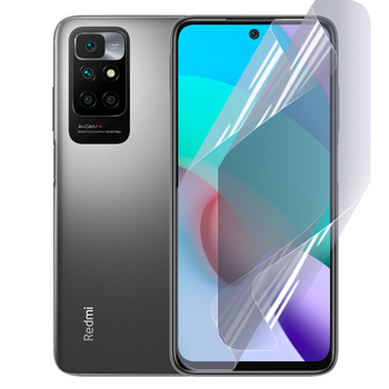 Антишпион приватная плёнка гидрогелевая для смартфона Xiaomi Redmi 10 противоударная прозрачная