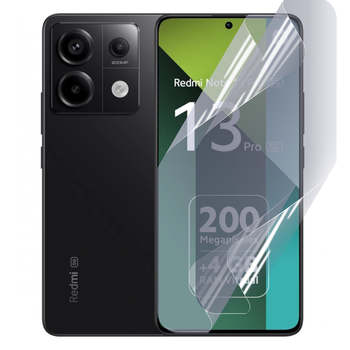 Плёнка гидрогелевая матовая для Xiaomi Redmi Note 13 Pro 5G протиударная прозрачная