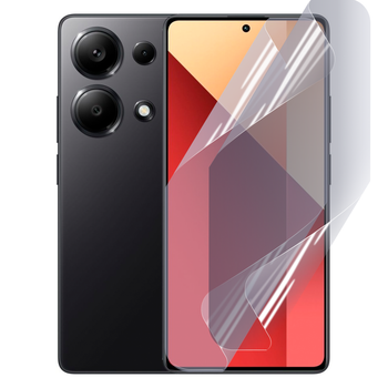 Плёнка гидрогелевая матовая для Xiaomi Redmi Note 13 Pro 4G протиударная прозрачная