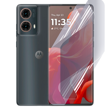 Плёнка гидрогелевая матовая для Motorola G85 протиударная прозрачная