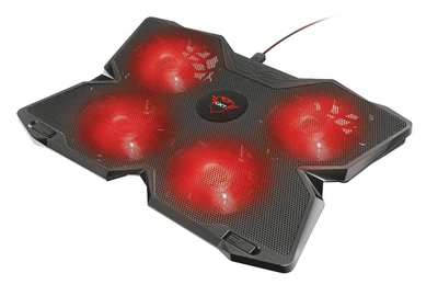 Подставка для ноутбука Trust 17.3" GXT278 Yozu Cooling Red LED Black (20817_TRUST)