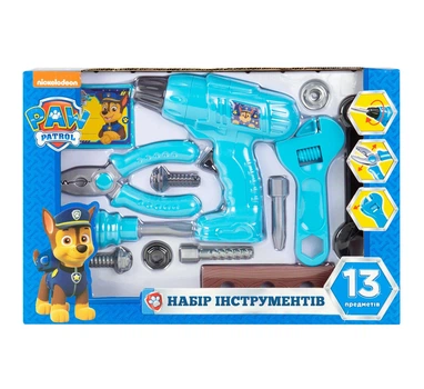 Набір інструментів 13 предметів. TM “PAW Patrol”