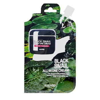 Антивозрастной крем для лица с улиткой EYENLIP BLACK SNAIL ALL IN ONE CREAM - 25 мл (8809555251330)