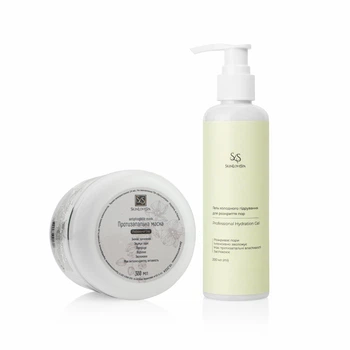 Набор косметики для ультразвуковой и механической чистки лица ТМ "SkinLoveSpa" Я( гель 200 мл маска 300 мл)