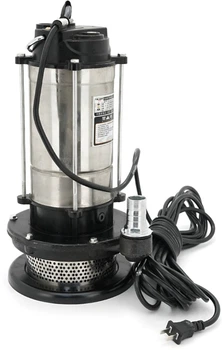 Погружной насос Voltronic 1500W, 220V, до 4 м³/ч, подъем до 30 м, 25мм, нержавеющая сталь + переходник (YT38239)