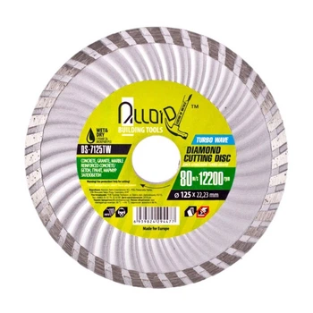 Диск отрезной алмазный Alloid Turbo Wave DS-7125TW 125*22,3 мм