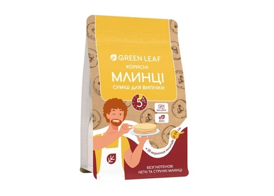 Смесь для выпечки Green Leaf Полезные блины, 300 г