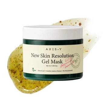 Гелева маска Axis-y New Skin Resolution Gel Mask заспокоює та охолоджує шкіру 100 мл строк придатності до 20.02.2027