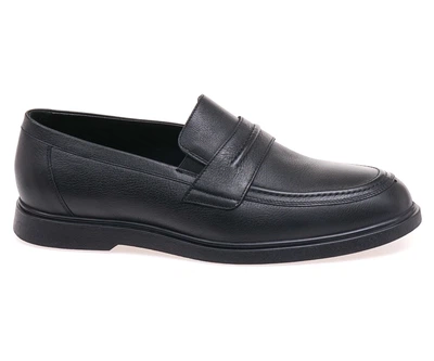 Лофери чоловічі IKOS 417-1/BLACK LEATHER 43 Чорний