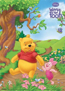 Постер 3D A3 "Winnie The Pooh-& Pigl"