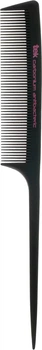 Антибактериальная карбоновая расческа TEK Carbonium Antibacteric Tail Comb с ручкой и густыми зубцами 21х2.5 см Черная (8021293058501)