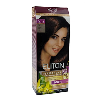 Стойкая крем-краска для волос Elitan intensive and natural color тон 2.17 — Черный кофе Kombi Factory (4820000113304)