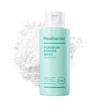 Энзимная пудра Real Barrier Pore Bium Powder Wash с AHA BHA PHA LHA кислотами 50 г