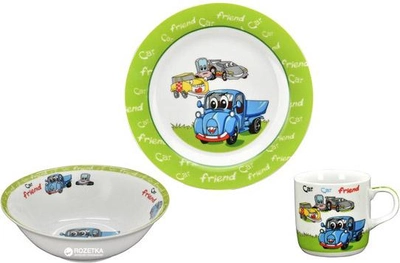 Детский набор столовой посуды Limited Edition Cars 1 из 3 предметов (С425)