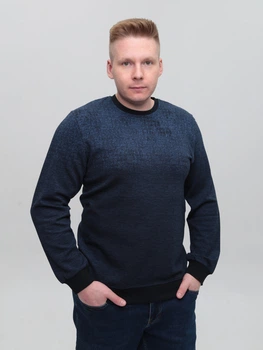 Джемпер мужской темно-синий тонкий 8301-1 2XL